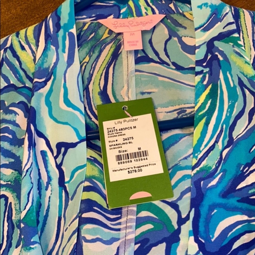 🛑SOLD 🛑 🆕 Lilly Pulitzer Silk dress size M - Picture 5 of 9